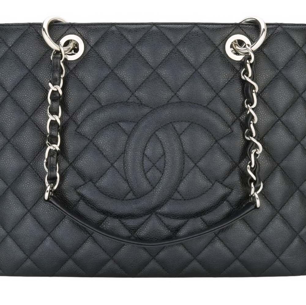 Chanel Black Quilted Leather Tote Bag